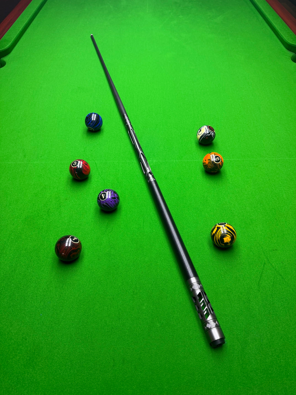SERPENT Alloy Series Pro Taper 2pcs T700 Carbon Fibre Pool Cue
