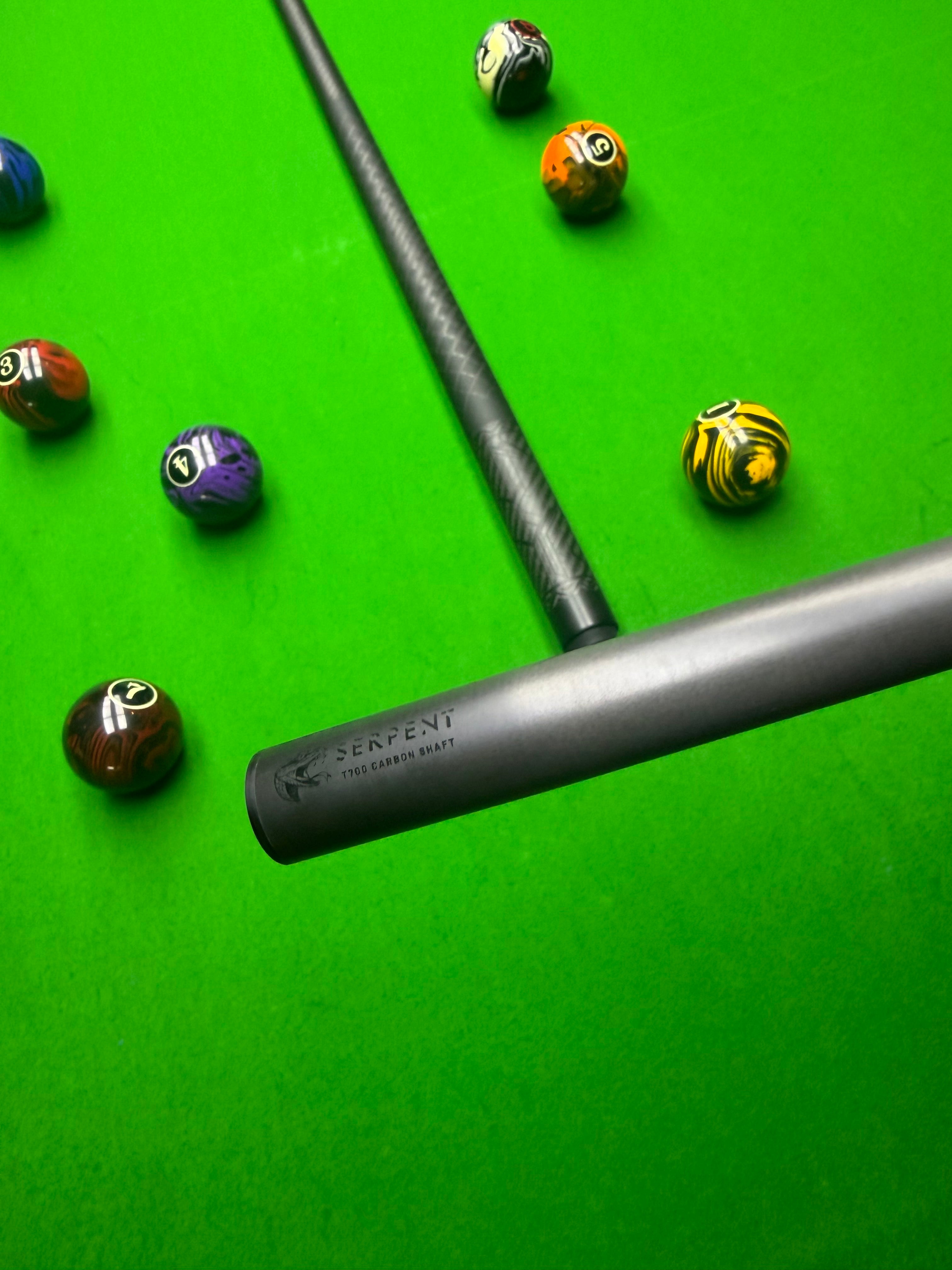 SERPENT Pro Taper 2pcs T700 Carbon Fibre Pool Cue