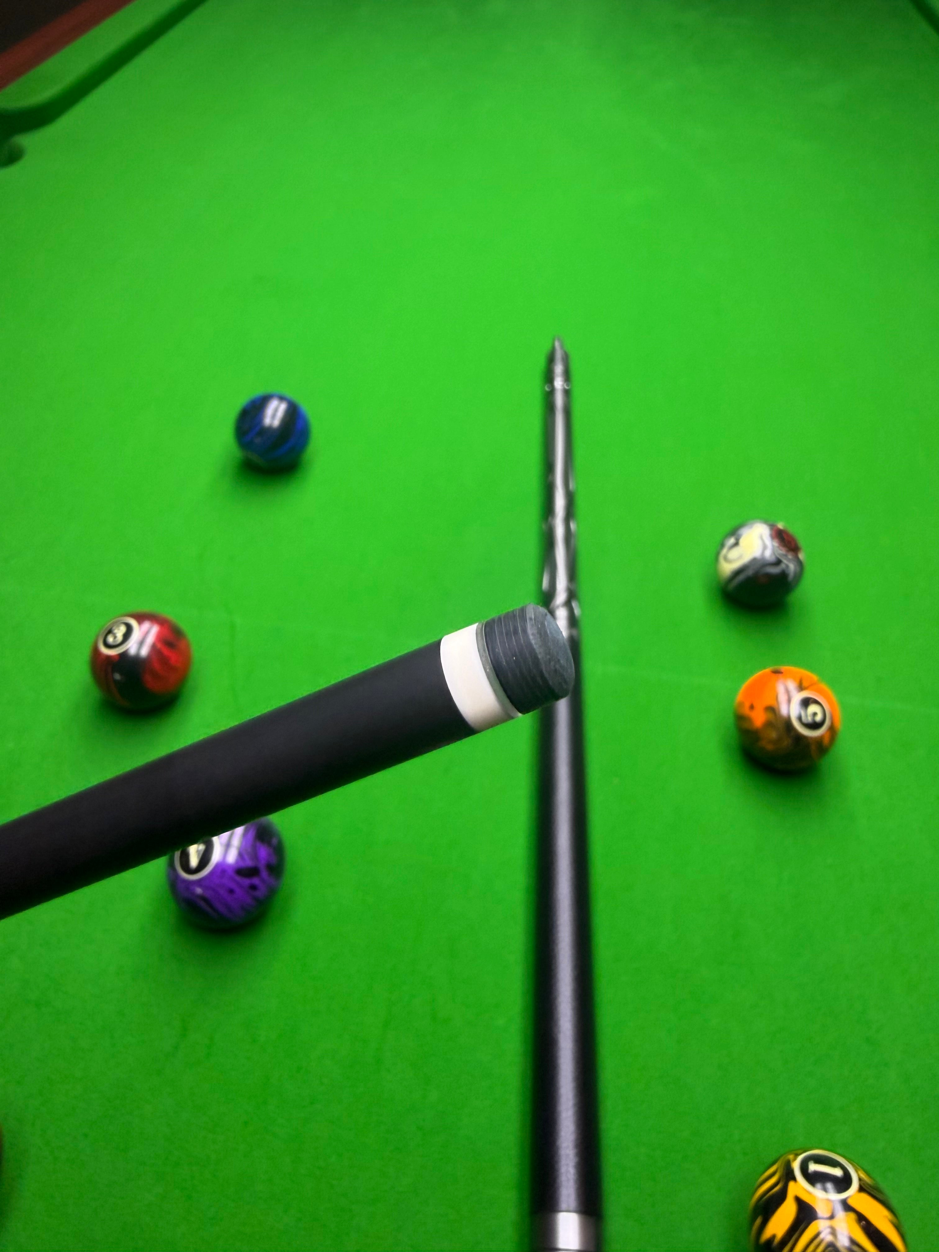 SERPENT Alloy Series Pro Taper 2pcs T700 Carbon Fibre Pool Cue